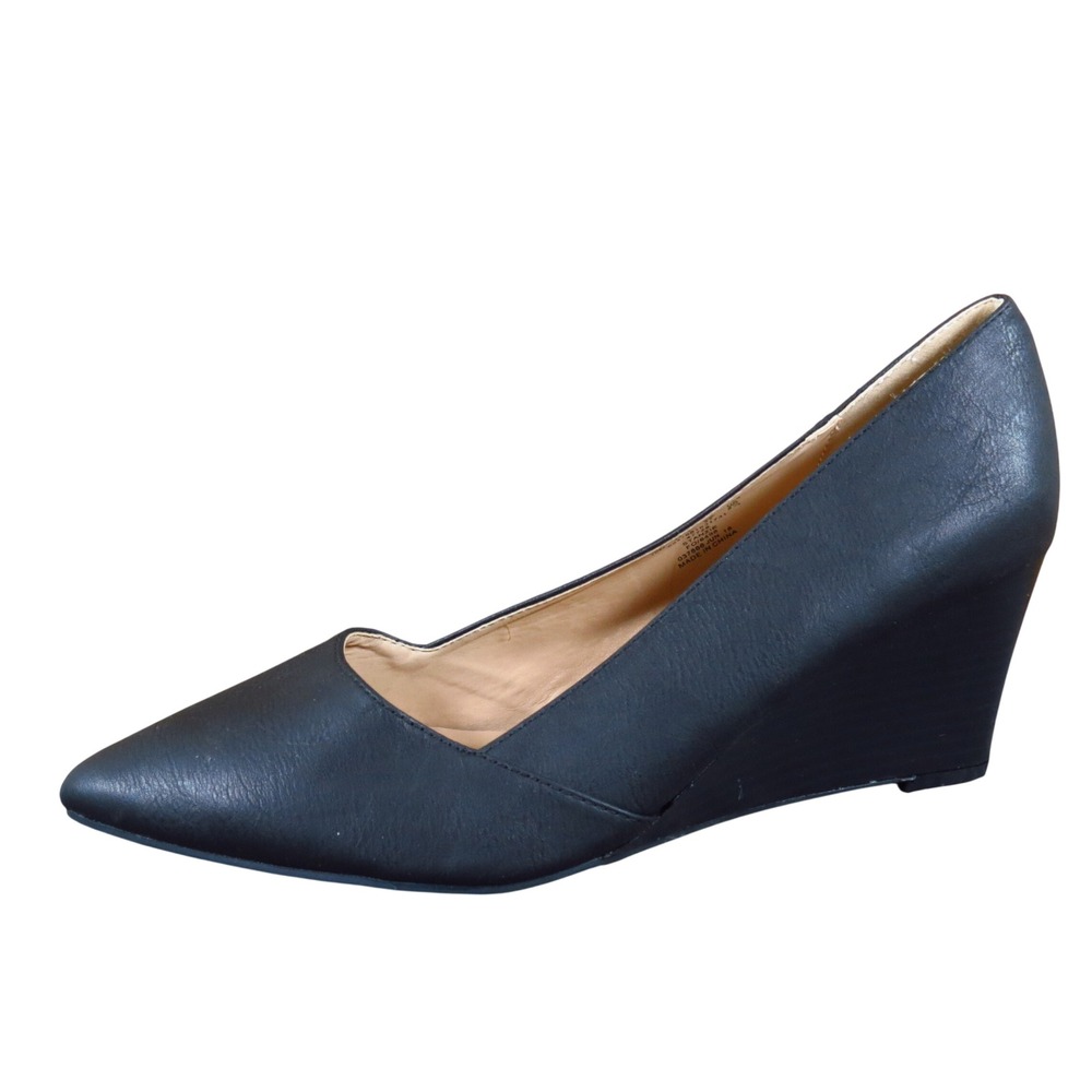 Simply Styled Stanzie Women Wedge Pump Size 10 Dress Office Professional Black